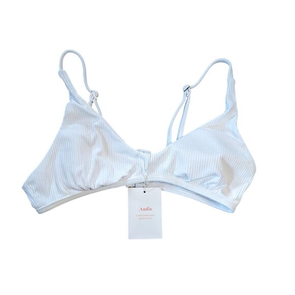 Andie Swim The Valencia Rib Top White Size Small - Picture 6 of 11